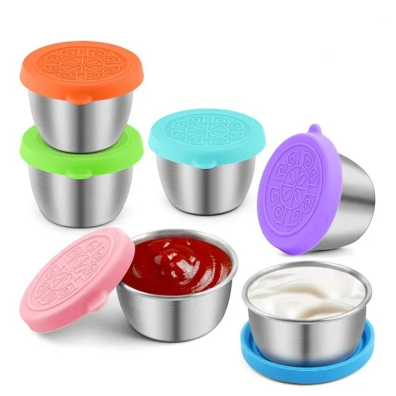 Sauce Dipping Cup - 6개 세트 304 스테인리스 스틸 소스컵