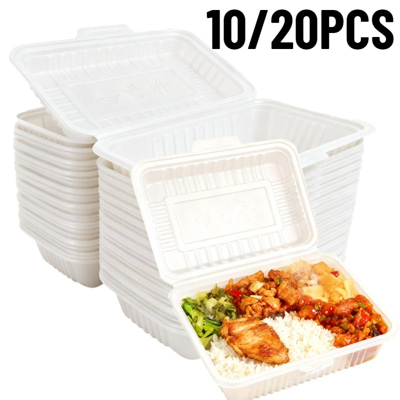 Meal Prep Bowl - 10/20PCS 일회용 도시락 상자 플라스틱 샐러드