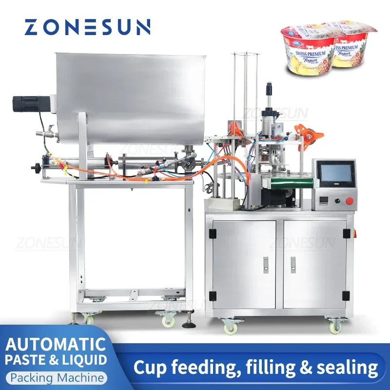 ZONESUN 자동 컵 공급 아이스크림 충전 밀봉 기계 - Sauce Dipping Cup 리뷰 및 가격