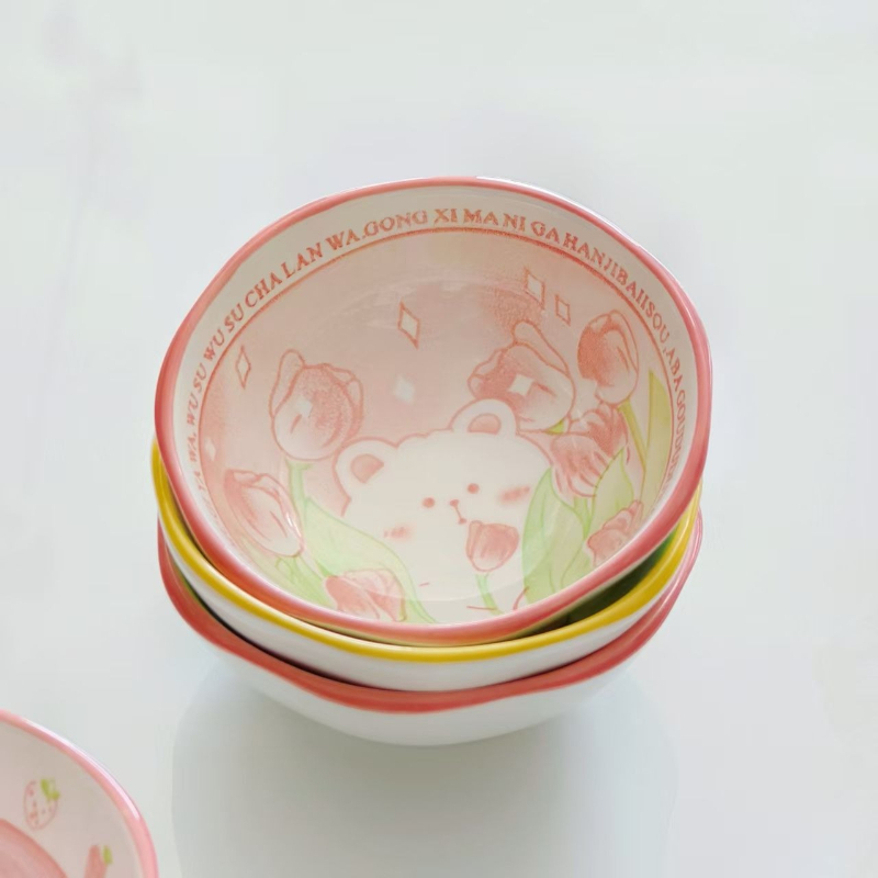 4개 세트 귀여운 토끼와 새 모양 접시 세라믹 만화 디 - Sauce Dipping Cup 리뷰 및 가격