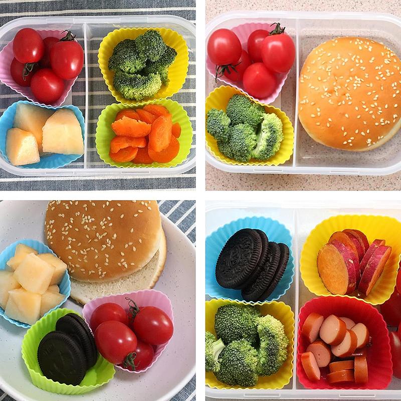 ● 12/24Pcs 실리콘 도시락 분배기 도시락 분할기 - Meal Prep Template 리뷰 및 가격