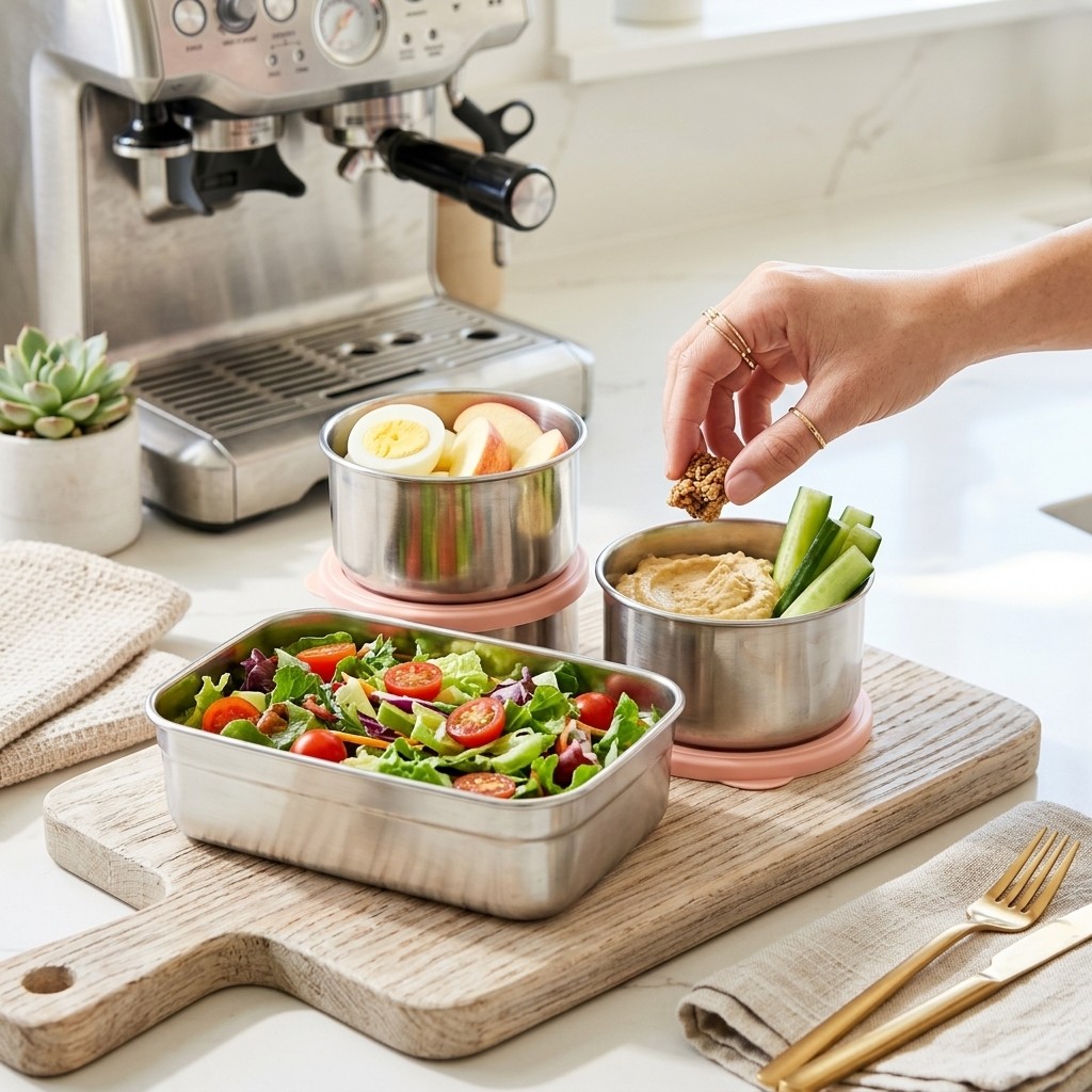 전자레인지 사용 가능 304 스테인리스 도시락 세트 벤 - Meal Prep Bowl 리뷰 및 가격
