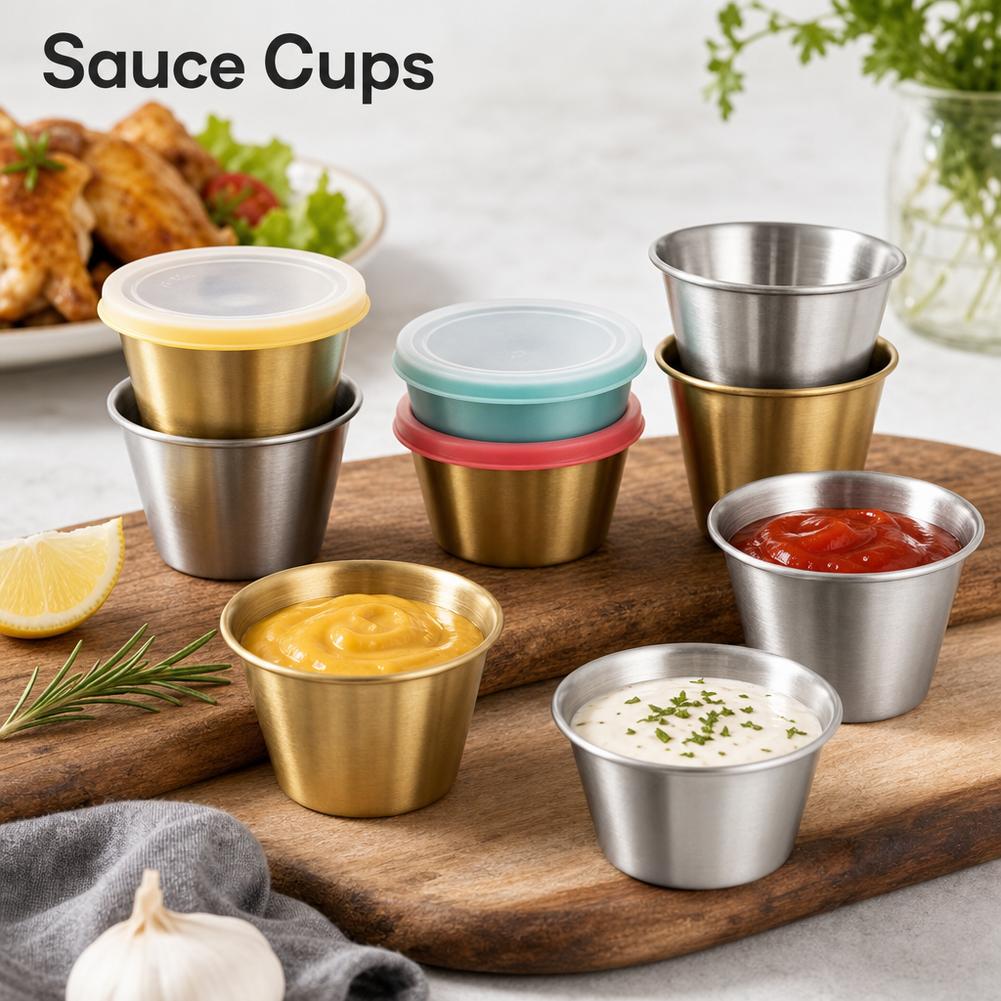 스테인레스 스틸 소스 컵 미니 디핑 볼 재사용 가능한  - Sauce Dipping Cup 리뷰 및 가격