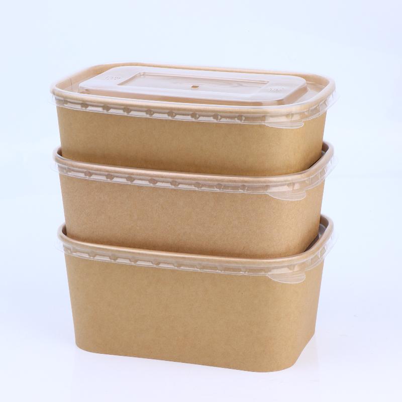 10Pcs 사각형 일회용 크래프트 종이 식품 용기(뚜껑 - Meal Prep Bowl 리뷰 및 가격