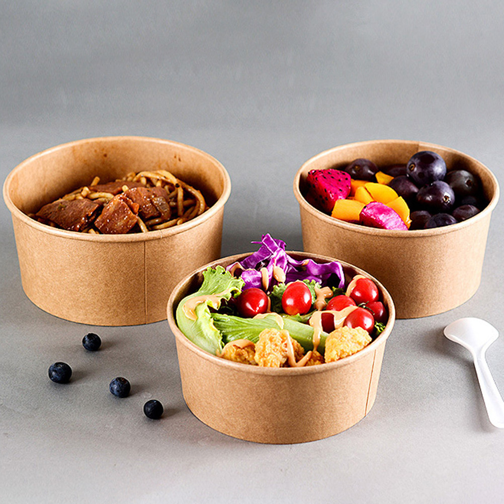 50개입 크라프트지 식품 용기, 일회용 수프 컵, 식사 - Meal Prep Bowl 리뷰 및 가격