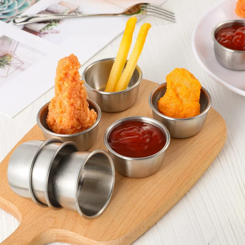 소스 담그는 그릇 304 스테인레스 스틸 담그는 컵 라 - Sauce Dipping Cup 리뷰 및 가격