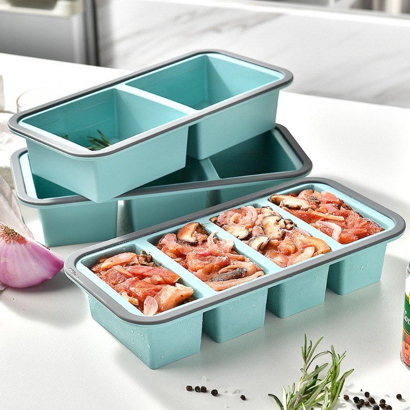 대형 아이스 큐브 냉동 몰드-수프용, 뚜껑이 있는 실리 - Meal Prep Template 리뷰 및 가격
