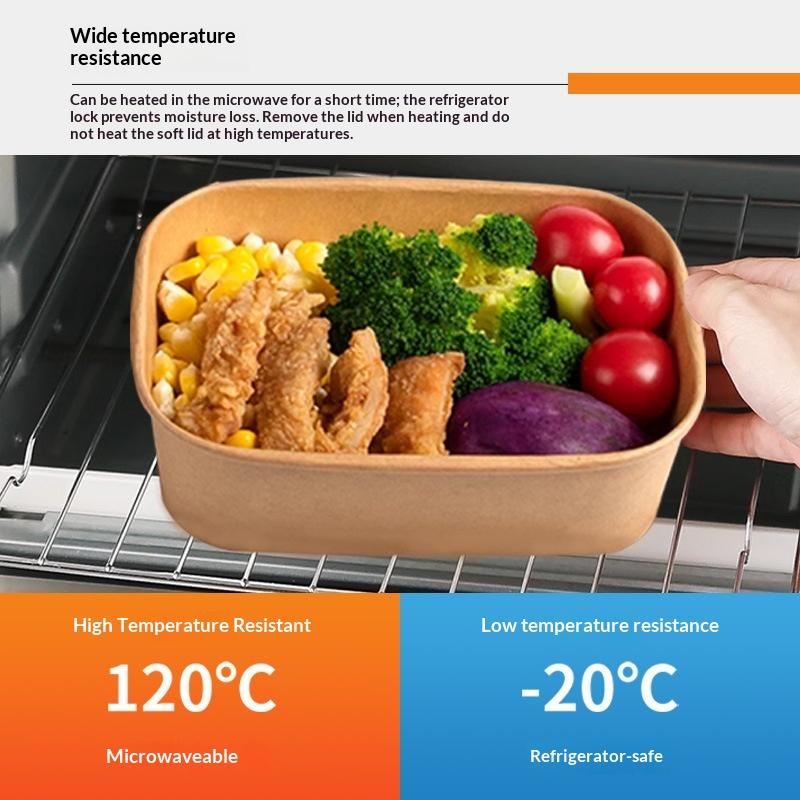 * 10개/세트 일회용 도시락 상자 크래프트 종이 사각 - Meal Prep Bowl 리뷰 및 가격